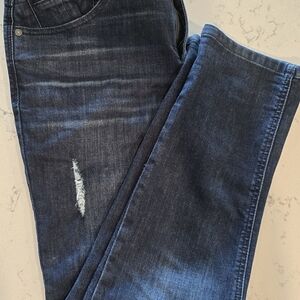 Democracy Dark Blue Straight Leg Jeans
